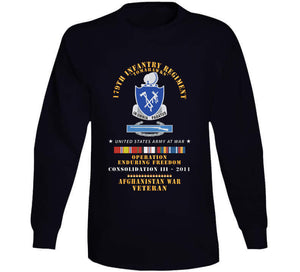 179th Infantry Regiment - Tomahawks - Afghanistan - Consolidation Iii - 2011 W Cib -  Oif - Afghan Svc X 300 T Shirt