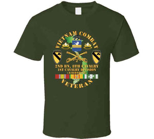 Army - Vietnam Combat Cavalry Veteran W 2bn 8th Cav Coa - 1st Cav Div Abn X 300 T Shirt