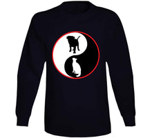 Load image into Gallery viewer, Ying-yang W Dog - Cat - Bw W Red Circle X 300 T Shirt
