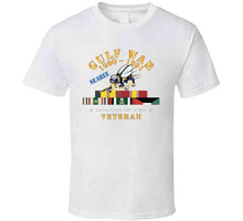 Load image into Gallery viewer, Gulf War 1990 - 1991 W Svc Ribbons - Car - Seabee X 300 T Shirt
