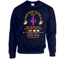 Load image into Gallery viewer, Usmc - Cold War Vet - 1st Marines W Cold Svc X 300 T Shirt
