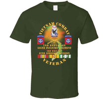 Load image into Gallery viewer, Army - Vietnam Combat Vet - 2nd Bn, 505th Infantry Regiment, 3rd Bde 82nd Airborne Div W  Dui - Br  W  Vn Svc X 300 T Shirt
