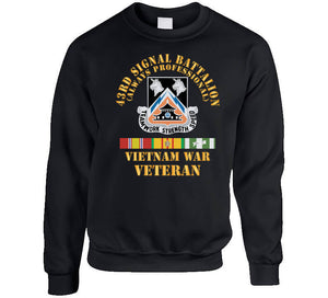 Army - 43rd Signal Battalion - Vietnam War Veteran - Dui W Vn Svc X 300 T Shirt