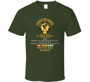 Army -  2nd Squadron, 1st Cavalry,firebase Blackhwak Vietnam Veteran W Vn Svc X 300 T Shirt