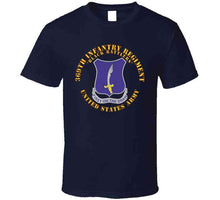 Load image into Gallery viewer, Army - 369th Infantry Regiment - Dui - First Draw - Black Rattlers T Shirt

