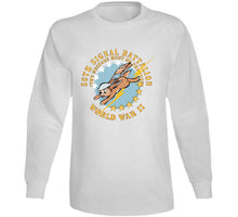 Load image into Gallery viewer, Army - 56th Signal Battalion W Emblem - (the Message Must Go Through) -  Wwii X 300 Classic T Shirt, Crewneck Sweatshirt, Hoodie, Long Sleeve

