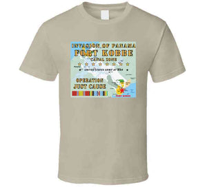 Invasion Of Panama - Just Cause - Fort Kobbe - Cz W Svc Ribbons W Map X 300 T Shirt