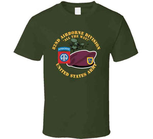 Army - 82nd Airborne Div - Beret - Mass Tac - Maroon  - 504th Infantry Regiment Classic T Shirt, Crewneck Sweatshirt, Hoodie, Long Sleeve