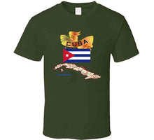 Load image into Gallery viewer, Cuba - Cuba With Palm And Map X 300 T Shirt
