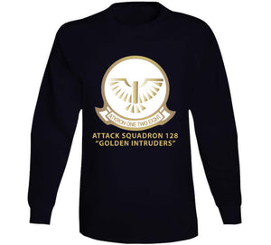 Attack Squadron 128 - Golden Intruders - White W Text X 300 T Shirt