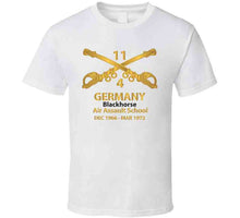 Load image into Gallery viewer, Helicopter Troop - 4th Squadron - 11th Acr - Branch - Germany - Blkhorse Aaslt School X 300 T Shirt
