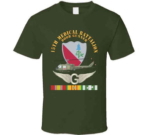 15th Medical Battalion - Vietnam W Doorgunner Wings W Vn Svc X 300 T Shirt