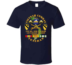 Army - Vietnam Combat Cavalry Veteran W 1st Bn - 8th Cav Coa - 1st Cav Div X 300 T Shirt