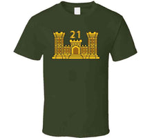 Load image into Gallery viewer, Army - 21st Engineer Battalion W Number Wo Txt T Shirt
