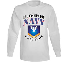 Load image into Gallery viewer, Navy - Rank - E4 - Po3 - Gold W White X 300 T Shirt
