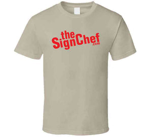 The Sign Chef Dot Com - Red Txt Apron