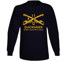 Load image into Gallery viewer, Atk Helicopter Troop - Q - 4 - 11th Acr - Branch W Txt X 300 T Shirt
