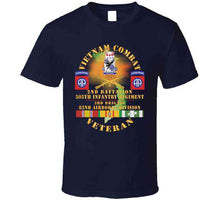 Load image into Gallery viewer, Army - Vietnam Combat Vet - 2nd Bn, 505th Infantry Regiment, 3rd Bde 82nd Airborne Div W  Dui - Br  W  Vn Svc X 300 T Shirt
