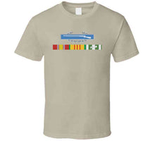 Load image into Gallery viewer, Vietnam Ribbons Svc Bar W Cib Wo Campaign Star T Shirt

