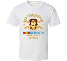 Load image into Gallery viewer, Army - 37th Field Artillery Battalion - Dui - Artillery Branch - Korean War Veteran Korea Svc X 300 T Shirt

