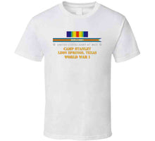 Load image into Gallery viewer, Army - Camp Stanley, Leon Springs, Texas with World War I Service Ribbon Classic T Shirt, Crewneck Sweatshirt, Hoodie, Long Sleeve
