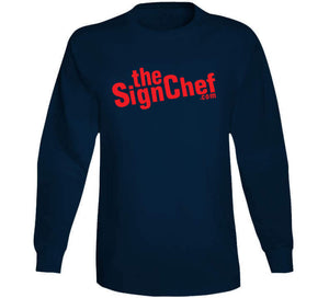 The Sign Chef Dot Com - Red Txt Hoodie