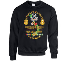 Load image into Gallery viewer, Army - Vietnam Combat Veteran - 43rd Signal Bn,  21st Signal Group  Dui  W Vn Svc X 300 T Shirt
