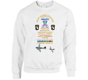 Army - 401st Glider Infantry Regiment, 101st Airborne Div - Rhineland Central Eur Wwii W Eur Svc X 300 T Shirt