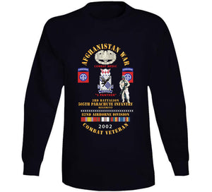 Army - Afghanistan War Combat Vet W Combat Medic, 3rd Bn 505th Pir - 82nd Airborne - Ssi X 300 T Shirt