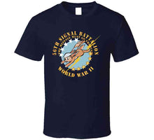 Load image into Gallery viewer, Army - 56th Signal Battalion W Emblem - (the Message Must Go Through) -  Wwii X 300 Classic T Shirt, Crewneck Sweatshirt, Hoodie, Long Sleeve
