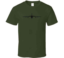 Load image into Gallery viewer, Airplane - B-47 Stratojet Bomber - Front - Silhouette - Blackx 300 T Shirt
