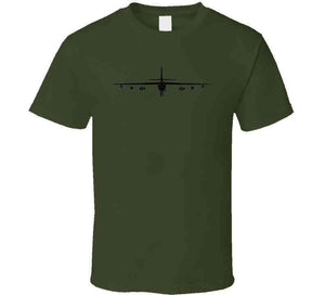 Airplane - B-47 Stratojet Bomber - Front - Silhouette - Blackx 300 T Shirt