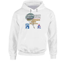 Load image into Gallery viewer, Army - Fort Liberty North Carolina - Xviii Airborne Corps (sky Dragons) - Ssi - Dui Wo Star W Parachute X 300 T Shirt
