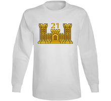 Load image into Gallery viewer, Army - 21st Engineer Battalion W Number Wo Txt T Shirt
