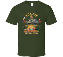 Load image into Gallery viewer, Desert Storm - 2nd Armored Div - Combat Veteran W Gulf Svc - Hell On Wheels X 300 T Shirt
