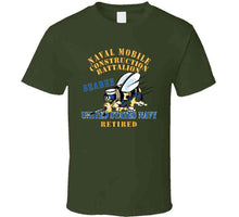 Load image into Gallery viewer, Navy - Seabee - Retired X 300 T Shirt
