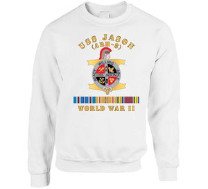 Navy - Uss Jason (arh-8) - Wwii W  Pac Svc X 300 Classic T Shirt, Crewneck Sweatshirt, Hoodie, Long Sleeve