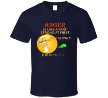 Load image into Gallery viewer, Anger - Is Like A Fart - Strong At First  X 300 T Shirt
