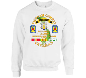 Vietnam Combat Veteran W D Troop - 17th Cav - 199th Inf Bde W Svc Classic T Shirt, Crewneck Sweatshirt, Hoodie, Long Sleeve