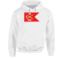 Load image into Gallery viewer, Army - Svc Brty, 2nd Battalion 28th Field Artillery Regiment - Red Wing Guidon X 300 Classic T Shirt, Crewneck Sweatshirt, Hoodie, Long Sleeve
