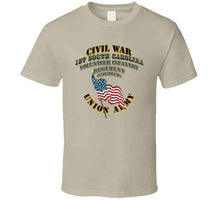 Load image into Gallery viewer, Civil War - 1st South Carolina Volunteer Infantry Regiment (colored) - Usa X 300 T Shirt
