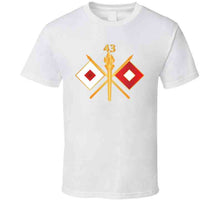 Load image into Gallery viewer, Army - 43rd Signal Battalion W Unit Number - Branch Wo Txt T Shirt
