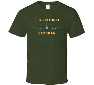 Airplane - B-47 Stratojet Bomber - Front - Veteran X 300 T Shirt