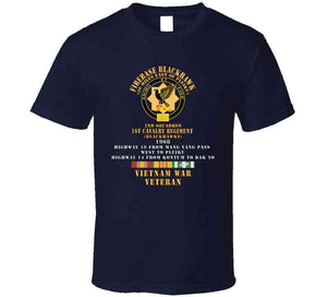 Army -  2nd Squadron, 1st Cavalry,firebase Blackhwak Vietnam Veteran W Vn Svc X 300 T Shirt