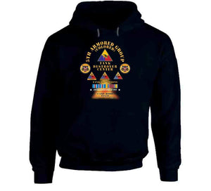 5th Armored Group -  Camp Hood, Tx W Fire - W 758, 761, 784th Tank Bn Ssi W Dui - Am Svc X 300 Classic T Shirt, Crewneck Sweatshirt, Hoodie, Long Sleeve