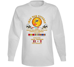 Usn - Iraq War Vet - Nmcb 23  Oif 11-2 W Iraq Svc X 300 T Shirt