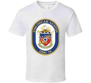 Navy - Uss Oscar Austin (ddg 79) Wo Txt T Shirt