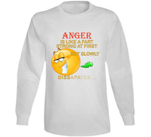 Load image into Gallery viewer, Anger - Is Like A Fart - Strong At First  X 300 T Shirt
