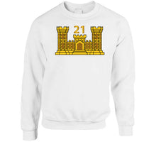 Load image into Gallery viewer, Army - 21st Engineer Battalion W Number Wo Txt T Shirt
