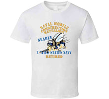 Load image into Gallery viewer, Navy - Seabee - Retired X 300 T Shirt
